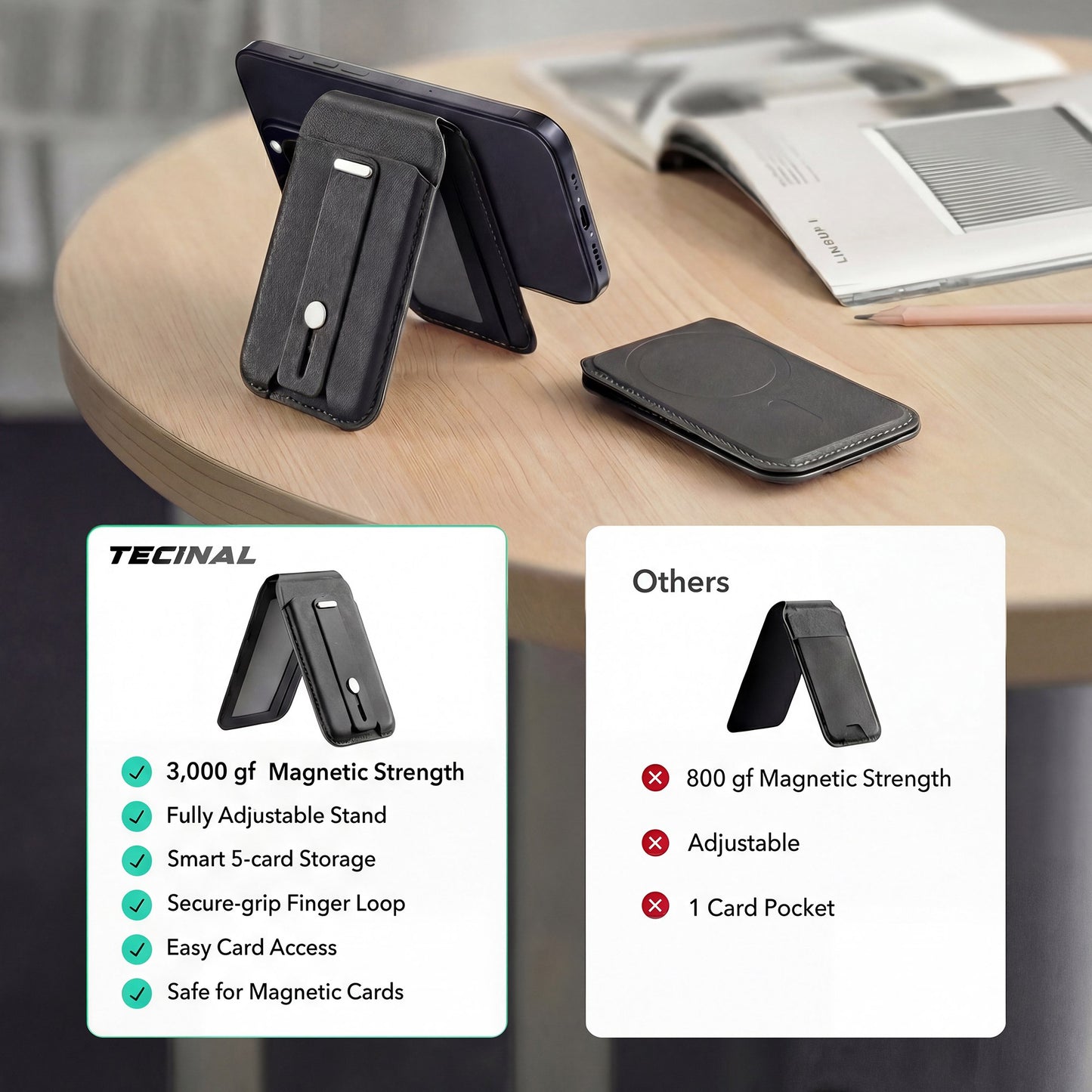 Tecinal™ GPS MagSafe Wallet