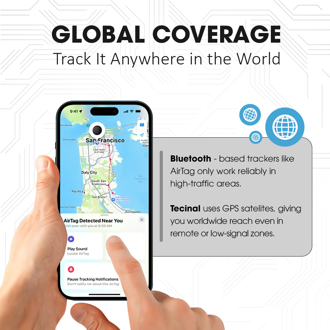 Tecinal™ Magnetic GPS Tracker