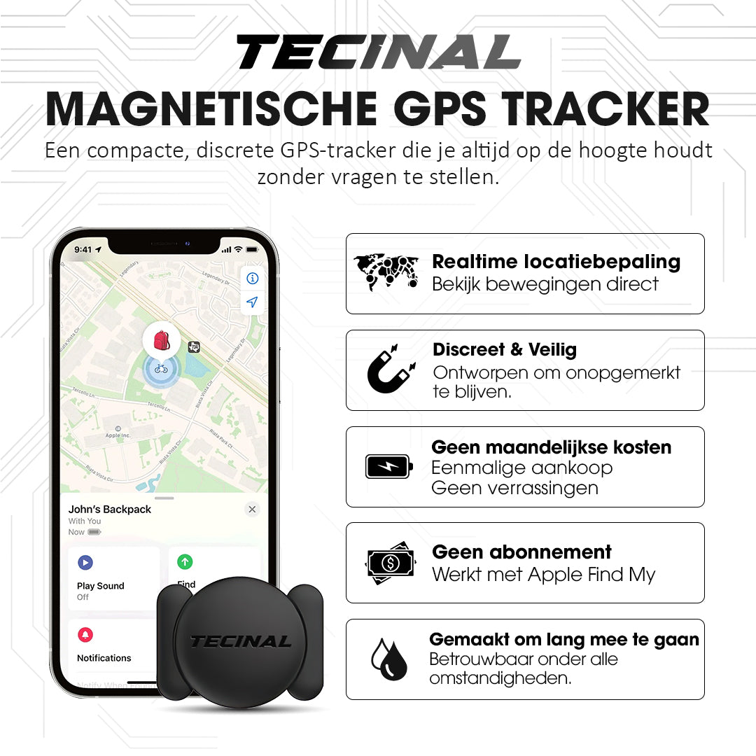 Tecinal™ Magnetische GPS-Tracker